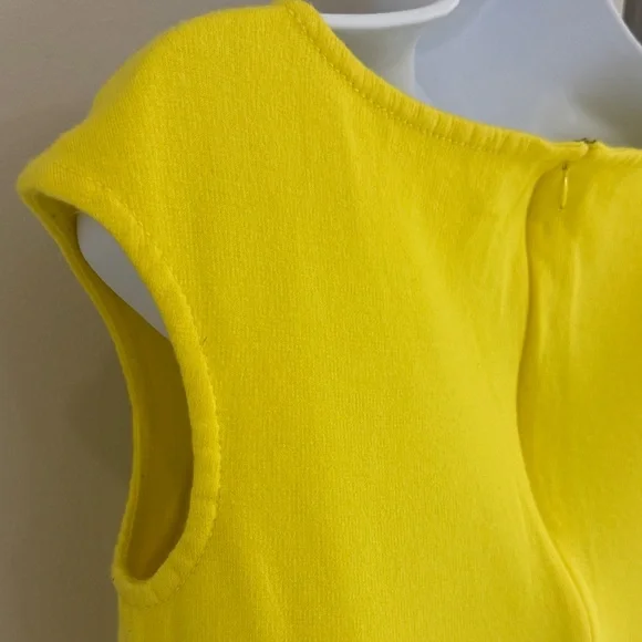 St. John Bright Yellow Asymmetrical Dress - Picture 8 of 15